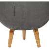 imageDeco 79 Magnesium Oxide Indoor Outdoor Large Pot with Wood Legs Set of 2 Planters 16quot 13quotH WhiteDark Gray