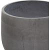 imageDeco 79 Magnesium Oxide Indoor Outdoor Large Pot with Wood Legs Set of 2 Planters 16quot 13quotH WhiteDark Gray