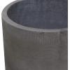 imageDeco 79 Magnesium Oxide Indoor Outdoor Large Pot with Wood Legs Set of 2 Planters 16quot 13quotH WhiteDark Gray
