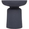 imageDeco 79 Magnesium Oxide Outdoor Accent Table with Wide Top 17quot x 17quot x 18quot WhiteDark Gray
