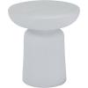 imageDeco 79 Magnesium Oxide Outdoor Accent Table with Wide Top 17quot x 17quot x 18quot WhiteWhite