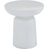 imageDeco 79 Magnesium Oxide Outdoor Accent Table with Wide Top 17quot x 17quot x 18quot WhiteWhite