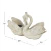 imageDeco 79 Magnesium Oxide Swan Indoor Outdoor Planter Large Planter Pot Planter 30quot x 10quot x 19quot White30 x 10 x 19