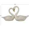 imageDeco 79 Magnesium Oxide Swan Indoor Outdoor Planter Large Planter Pot Planter 30quot x 10quot x 19quot White32 x 7 x 17