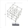 imageDeco 79 Marble Geometric Sculpture with Black Base 9quot x 9quot x 12quot GoldSilver