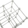 imageDeco 79 Marble Geometric Sculpture with Black Base 9quot x 9quot x 12quot GoldSilver