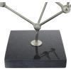 imageDeco 79 Marble Geometric Sculpture with Black Base 9quot x 9quot x 12quot GoldSilver