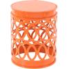 imageDeco 79 Metal Accent Indoor Outdoor Nesting End Carved Trellis Design Set of 3 Side Table 22quot 18quot 15quotH Multi ColoredMulti Colored