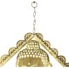 imageDeco 79 Metal Buddha Windchime with Glass Beads and Cone Bells 14quot x 1quot x 30quot Gold