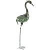 imageDeco 79 Metal Crane Decorative Garden Sculpture Indoor Outdoor Garden Statues Set of 2 Outdoor Sculptures 40quot 38quotH GreenGreen