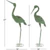 imageDeco 79 Metal Crane Decorative Garden Sculpture Indoor Outdoor Garden Statues Set of 2 Outdoor Sculptures 40quot 38quotH GreenGreen