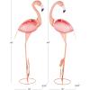 imageDeco 79 Metal Crane Decorative Garden Sculpture Indoor Outdoor Garden Statues Set of 2 Outdoor Sculptures 40quot 38quotH GreenPink