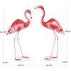 imageDeco 79 Metal Crane Decorative Garden Sculpture Indoor Outdoor Garden Statues Set of 2 Outdoor Sculptures 40quot 38quotH GreenPink