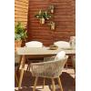 imageDeco 79 Metal Indoor Outdoor Planter Large Planter Pot with Removable Gold Stand Set of 2 Planters 16quot 13quotH WhiteGold