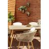 imageDeco 79 Metal Indoor Outdoor Planter Large Planter Pot with Removable Gold Stand Set of 2 Planters 16quot 13quotH WhiteSilver