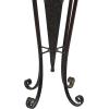 imageDeco 79 Metal Indoor Outdoor Planter Large Planter Pot with Scroll Stand Set of 2 Planters 30quot 28quotH Brown