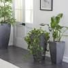 imageDeco 79 Metal Indoor Outdoor Planter Large Planter Pot with Tapered Base Set of 3 Planters 20quot 25quot 30quotH Dark GrayGray