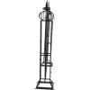imageDeco 79 Metal Indoor Outdoor Scrollwork Arched Gate Garden Arbor with Vines and Latch Lock Closure 70quot x 15quot x 65quot Black70 x 15 x 65