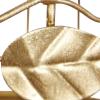 imageDeco 79 Metal Leaf Birdcage Windchime with Glass Beads and Bells 5quot x 5quot x 33quot Gold