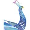 imageDeco 79 Metal Peacock Decorative Garden Sculpture Indoor Outdoor Garden Statue with Crystal Accents Outdoor Sculpture 31quot x 7quot x 20quot TealBlue