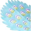 imageDeco 79 Metal Peacock Decorative Garden Sculpture Indoor Outdoor Garden Statue with Crystal Accents Outdoor Sculpture 31quot x 7quot x 20quot TealBlue