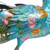 imageDeco 79 Metal Peacock Decorative Garden Sculpture Indoor Outdoor Garden Statue with Crystal Accents Outdoor Sculpture 31quot x 7quot x 20quot TealTeal