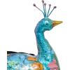 imageDeco 79 Metal Peacock Decorative Garden Sculpture Indoor Outdoor Garden Statue with Crystal Accents Outdoor Sculpture 31quot x 7quot x 20quot TealTeal