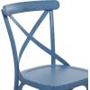 imageDeco 79 Metal Solid Outdoor Dining Chair  GreenBlue