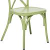imageDeco 79 Metal Solid Outdoor Dining Chair  GreenGreen