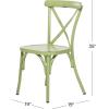 imageDeco 79 Metal Solid Outdoor Dining Chair  GreenGreen