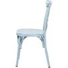 imageDeco 79 Metal Solid Outdoor Dining Chair  GreenLight Blue