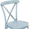 imageDeco 79 Metal Solid Outdoor Dining Chair  GreenLight Blue