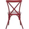 imageDeco 79 Metal Solid Outdoor Dining Chair  GreenRed