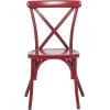 imageDeco 79 Metal Solid Outdoor Dining Chair  GreenRed