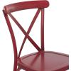 imageDeco 79 Metal Solid Outdoor Dining Chair  GreenRed