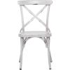 imageDeco 79 Metal Solid Outdoor Dining Chair  GreenWhite