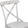 imageDeco 79 Metal Solid Outdoor Dining Chair  GreenWhite