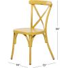 imageDeco 79 Metal Solid Outdoor Dining Chair  GreenYellow
