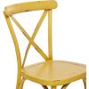 imageDeco 79 Metal Solid Outdoor Dining Chair  GreenYellow