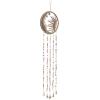 imageDeco 79 Metal Sun and Moon Indoor Outdoor Windchime with Glass Beads and Bells 8quot x 0quot x 37quot Brass