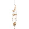 imageDeco 79 Metal Sun and Moon Windchime with Glass Beads and Cone Bells 9quot x 1quot x 39quot Gold