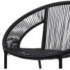 imageDeco 79 Plastic Rattan Outdoor Chair 29quot x 23quot x 30quot WhiteBlack