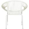 imageDeco 79 Plastic Rattan Outdoor Chair 29quot x 23quot x 30quot WhiteWhite