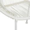 imageDeco 79 Plastic Rattan Outdoor Chair 29quot x 23quot x 30quot WhiteWhite