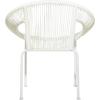 imageDeco 79 Plastic Rattan Outdoor Chair 29quot x 23quot x 30quot WhiteWhite