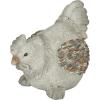 imageDeco 79 Polystone Chicken Decorative Garden Sculpture Indoor Outdoor Garden Statue Outdoor Sculpture 15quot x 11quot x 13quot GrayLight Grey