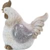 imageDeco 79 Polystone Chicken Decorative Garden Sculpture Indoor Outdoor Garden Statue Outdoor Sculpture 15quot x 11quot x 16quot Gray