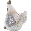 imageDeco 79 Polystone Chicken Decorative Garden Sculpture Indoor Outdoor Garden Statue Outdoor Sculpture 15quot x 11quot x 16quot Gray