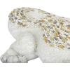 imageDeco 79 Polystone Lizard Decorative Garden Sculpture Indoor Outdoor Garden Statue Outdoor Sculpture 19quot x 11quot x 6quot White