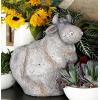 imageDeco 79 Polystone Owl Decorative Garden Sculpture Indoor Outdoor Garden Statue Outdoor Sculpture 9quot x 7quot x 17quot GrayGray